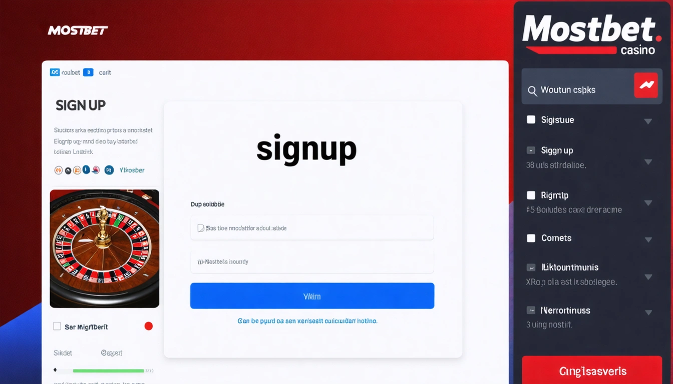 signup Mostbet